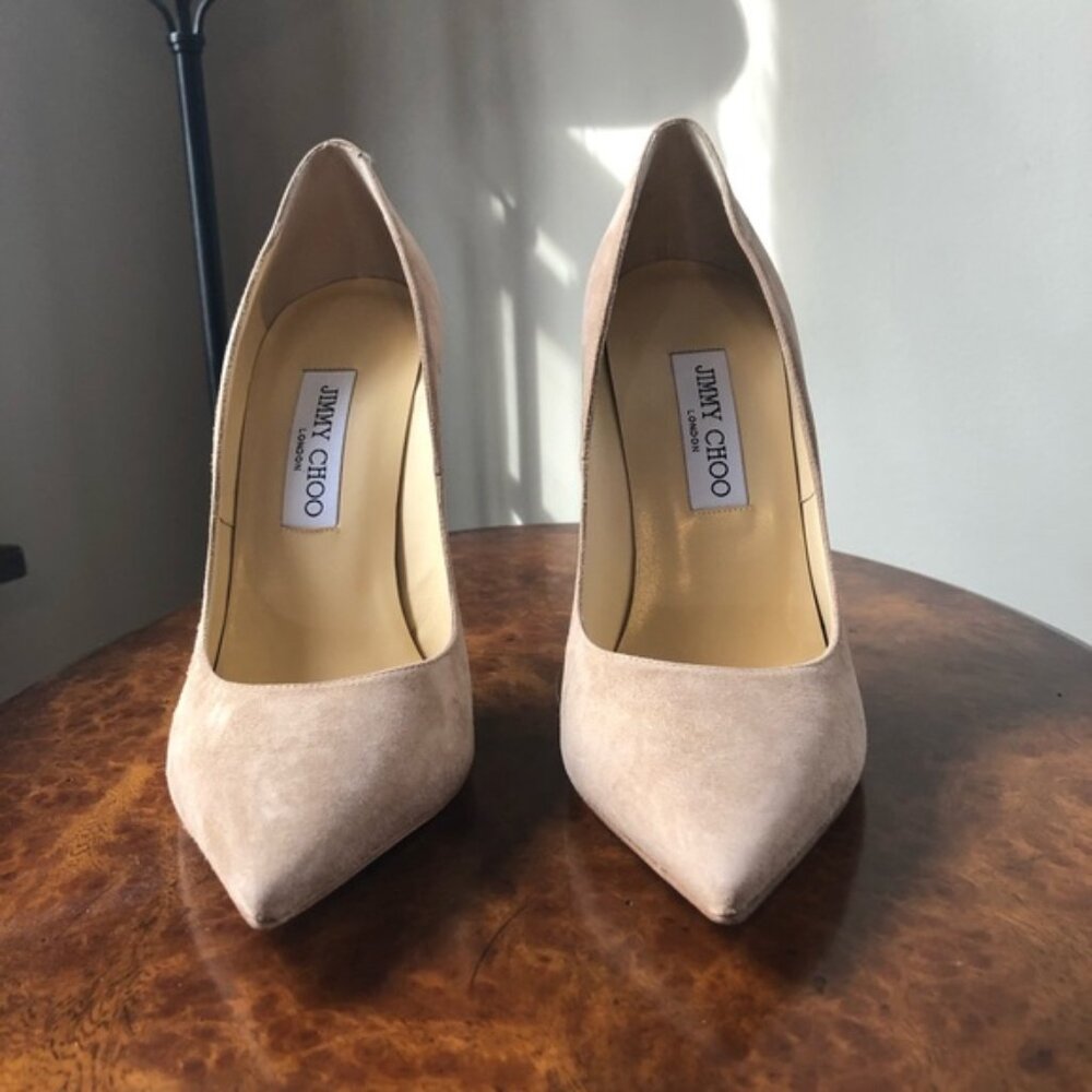 Jimmy Choo Anouk Suede Pumps 39.5 - Picture 6 of 6